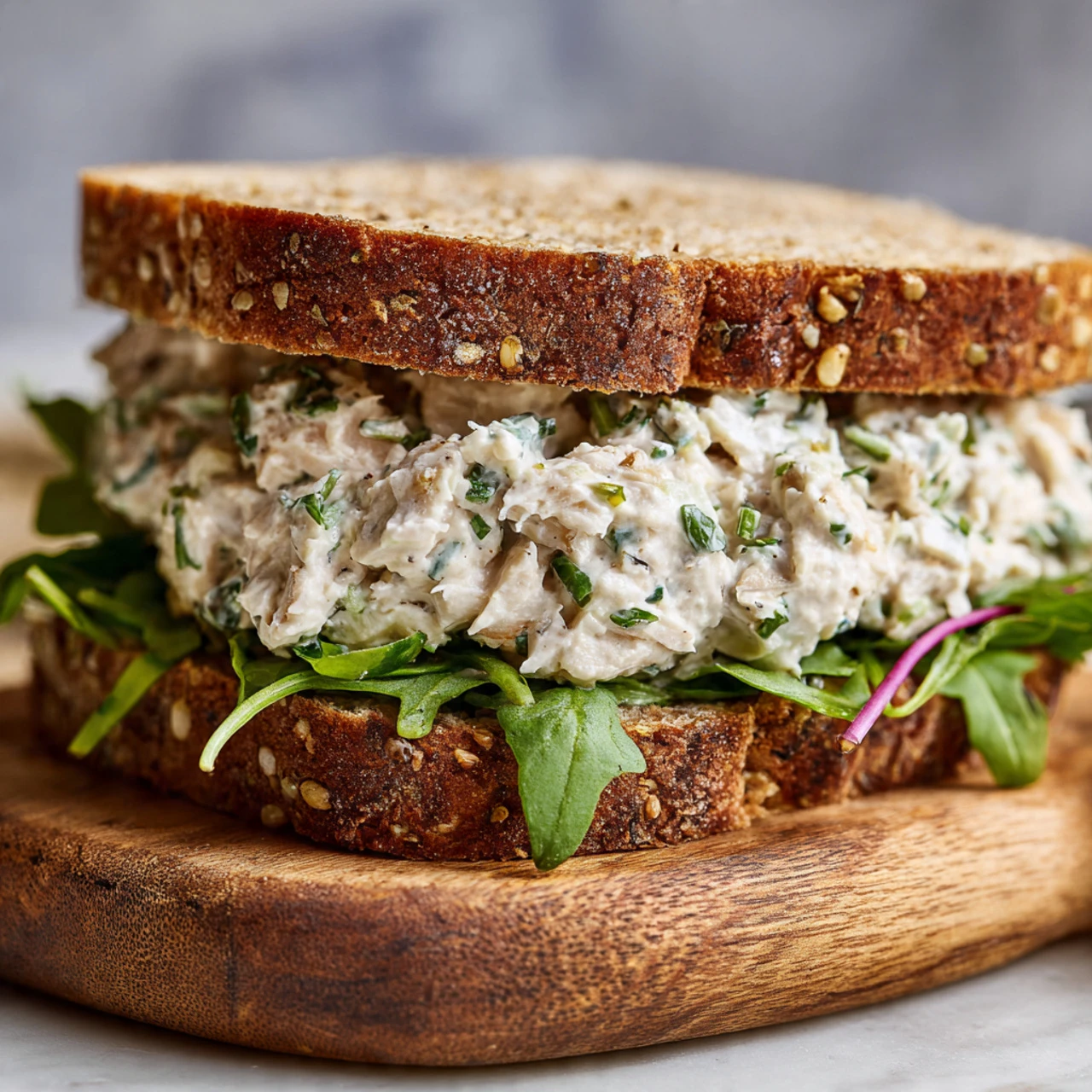 Simple chickpea salad sandwich