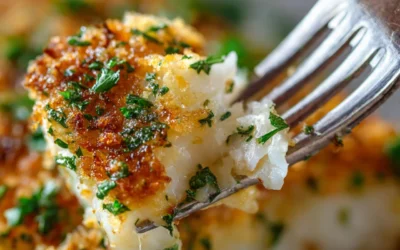 Tasty Baked Cod in Coconut Lemon Cream Sauce