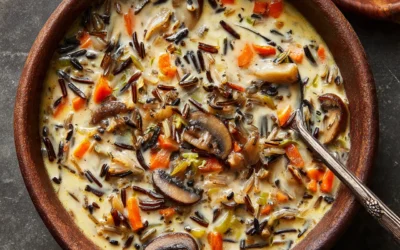 Wild Rice And Mushroom Soup