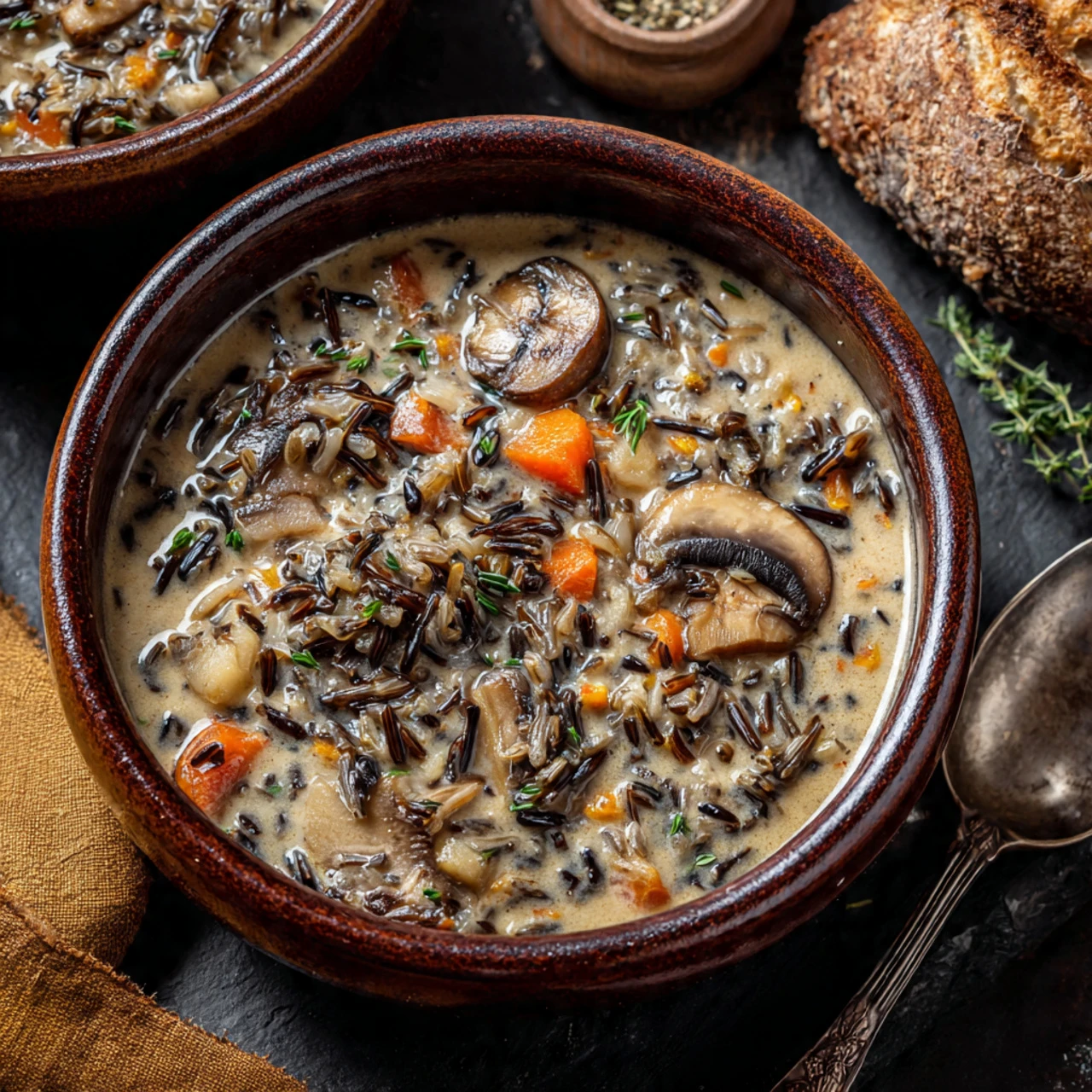 Wild Rice And Mushroom Soup Wild Rice Mushroom Soup