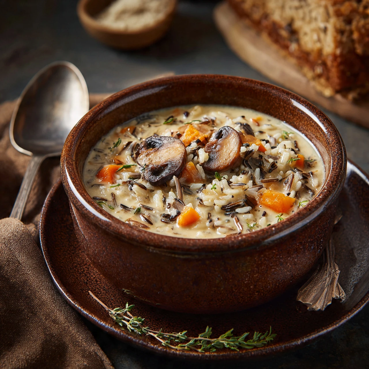 Wild Rice And Mushroom Soup Wild Rice Mushroom Soup