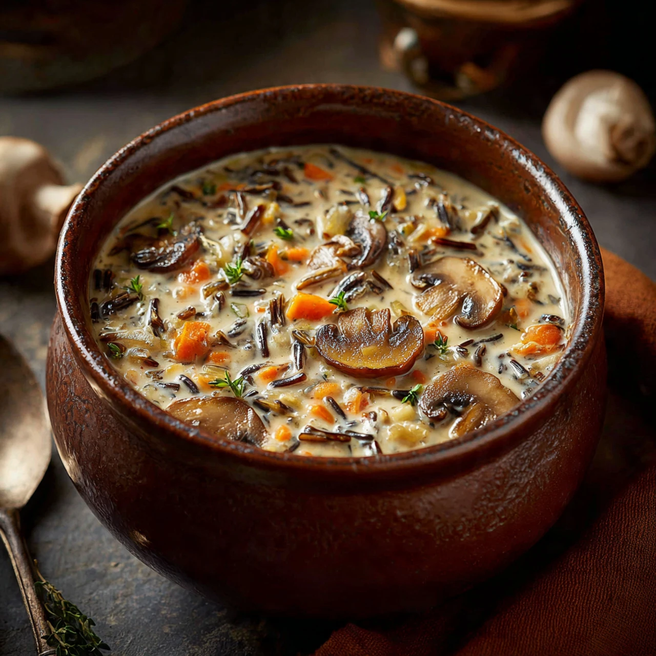 Wild Rice And Mushroom Soup Wild Rice Mushroom Soup