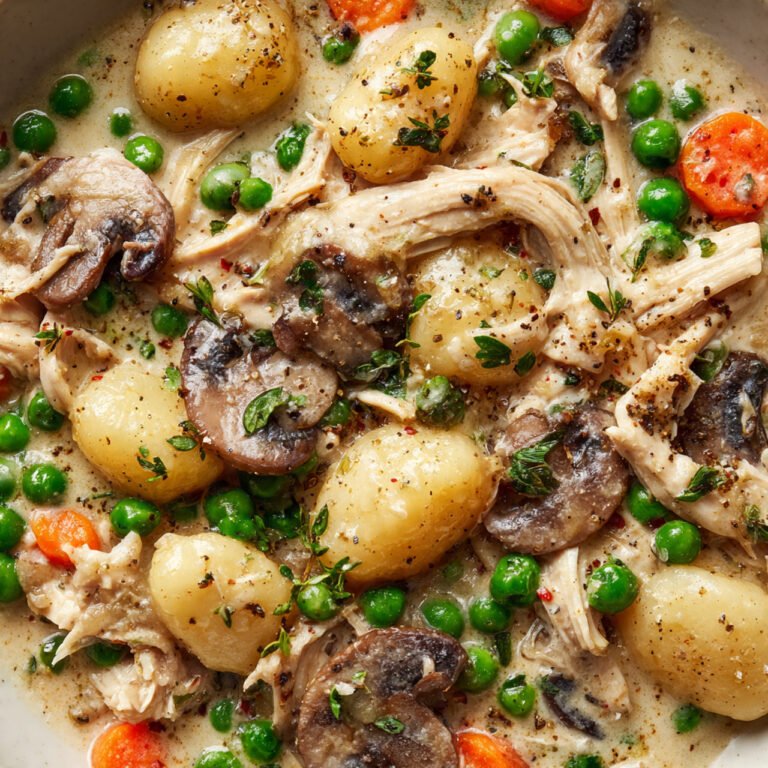 One Pot Gnocchi Chicken Pot Pie