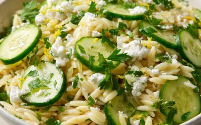 Best Cucumber Lemon Orzo Salad