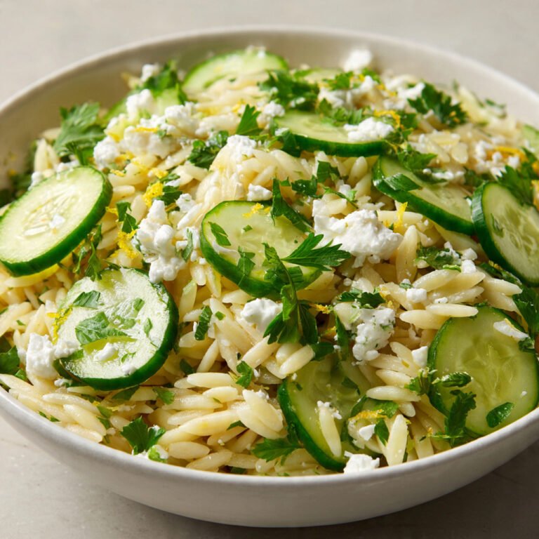 Best Cucumber Lemon Orzo Salad