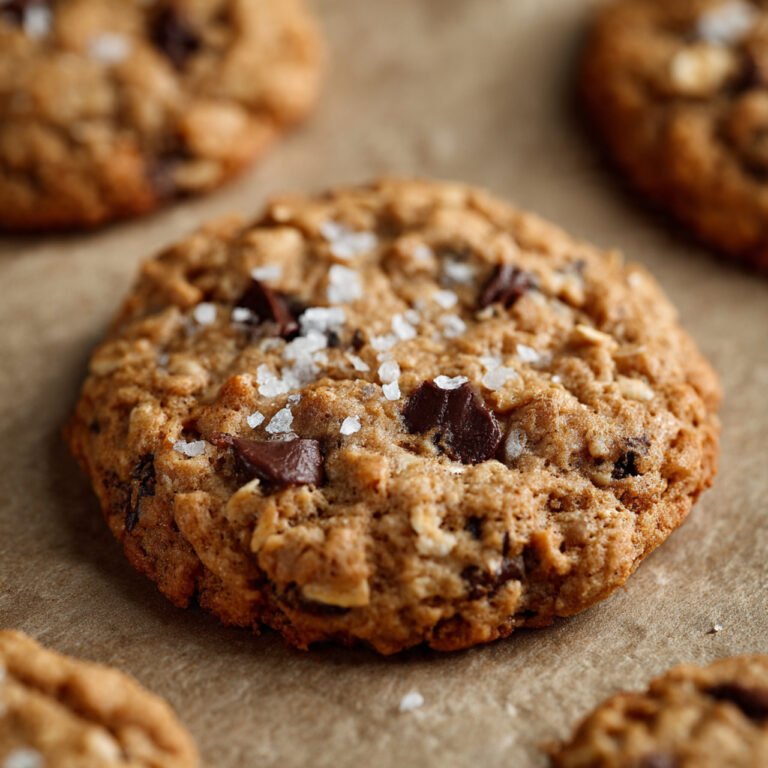 5-Ingredient Peanut Butter Oatmeal Chocolate Chip Cookies