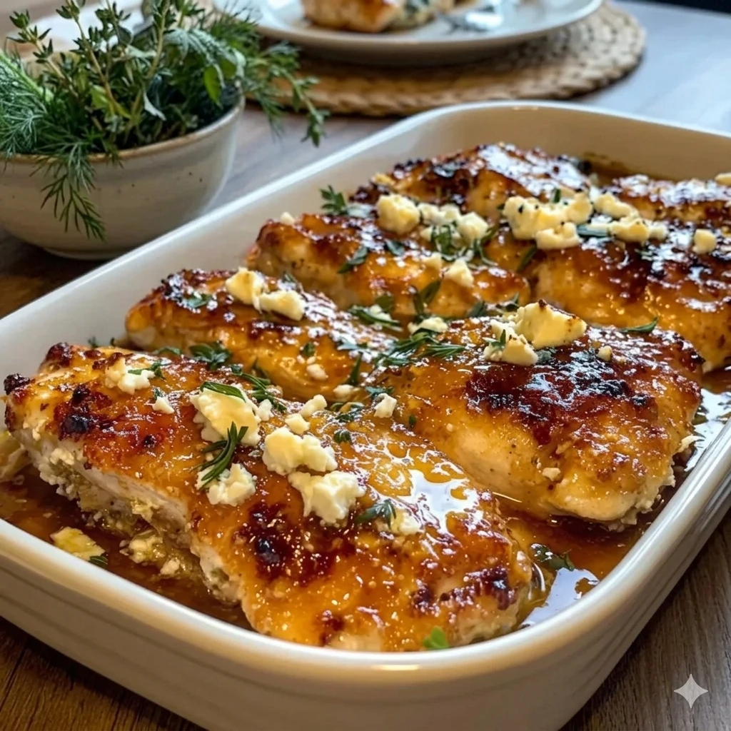 Artisan Hot Honey Infused Feta Chicken - Delicious and Unique Flavor