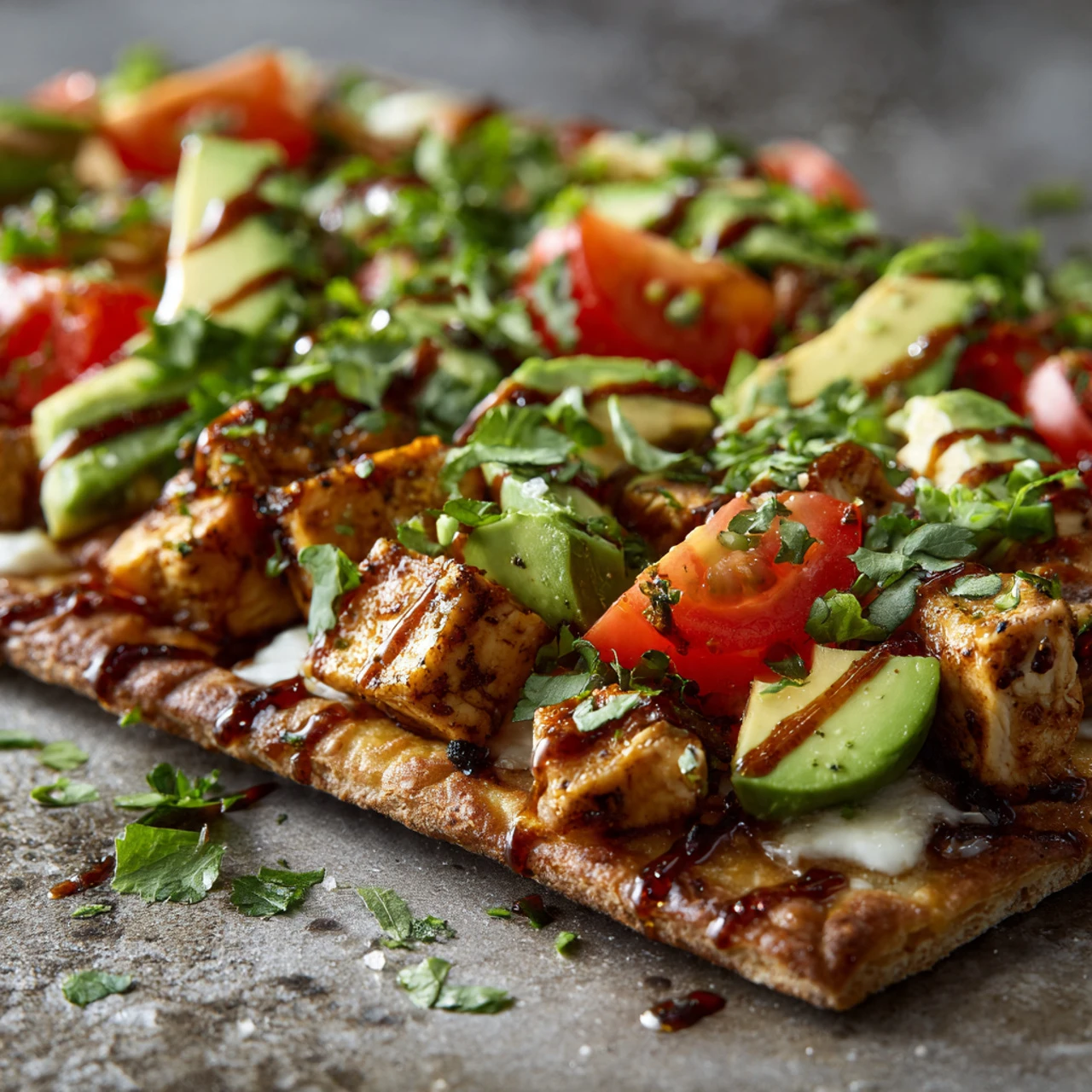 Avocado Chicken Flatbread Pizza Avocado Chicken Flatbread Pizza