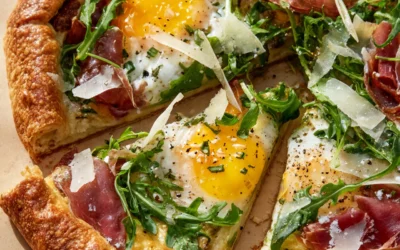 Baked Prosciutto and Egg Breakfast Tart