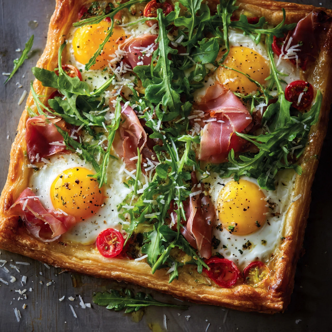Baked Prosciutto And Egg Breakfast Tart Baked Prosciutto Egg Breakfast Tart