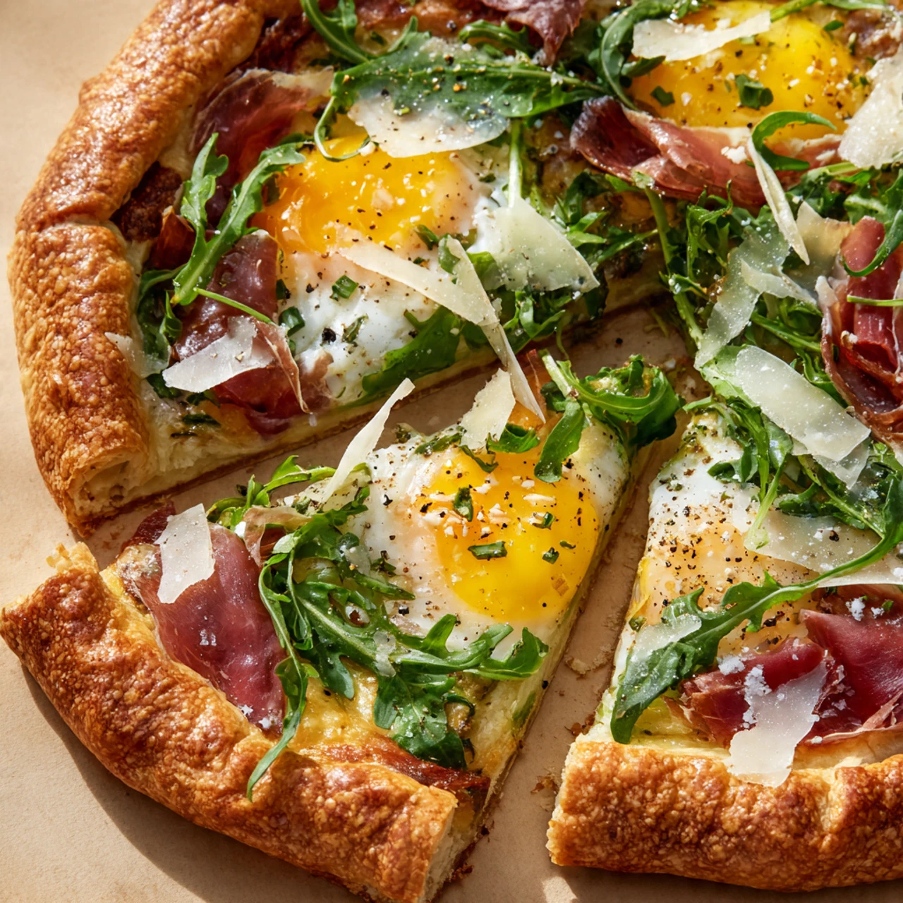 Baked Prosciutto And Egg Breakfast Tart Baked Prosciutto Egg Breakfast Tart