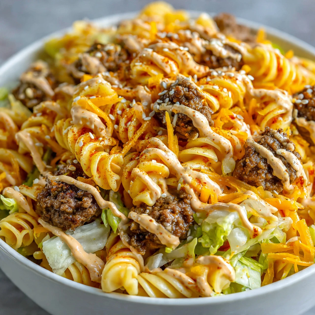 Big Mac Pasta Salad