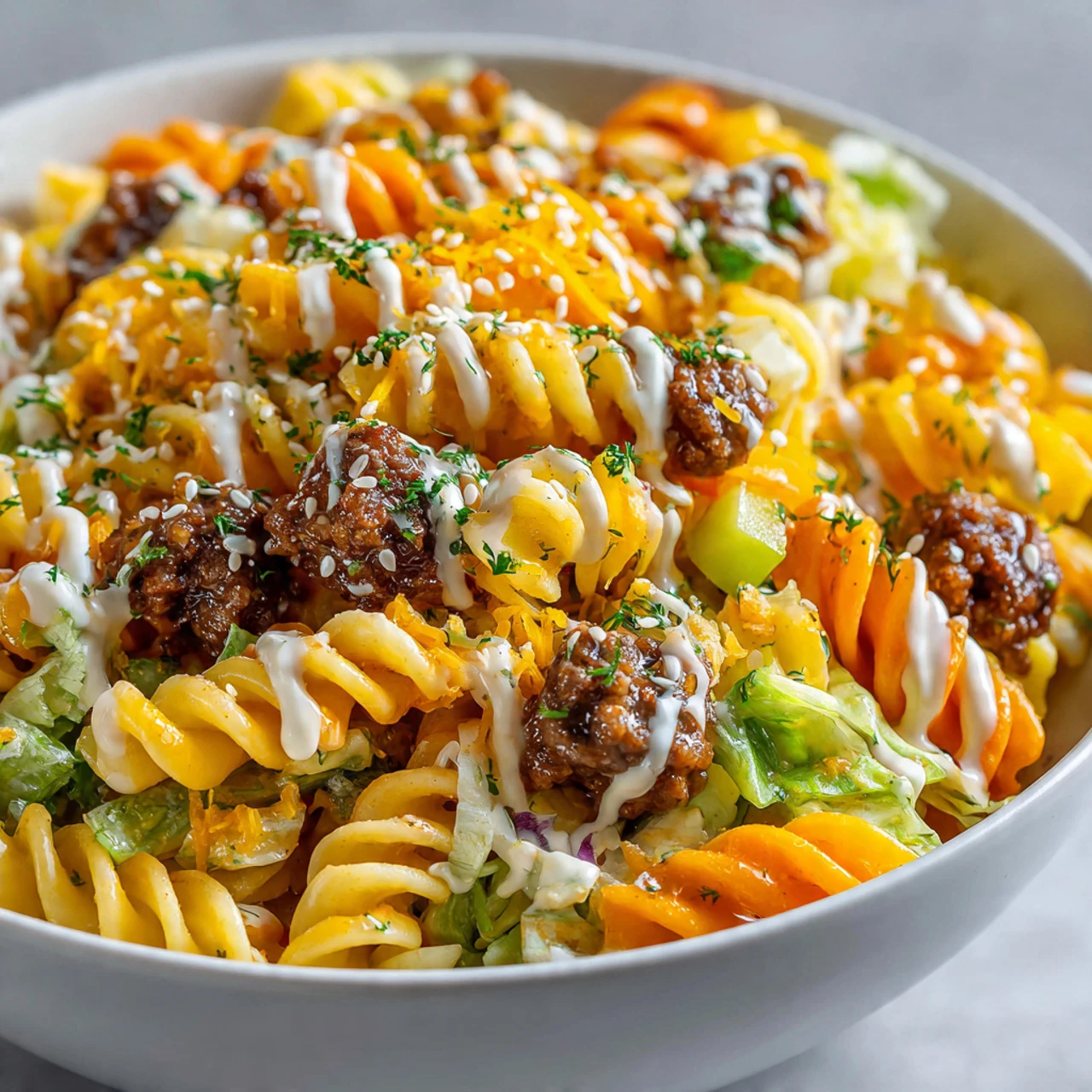 Big Mac Pasta Salad Big Mac Pasta Salad