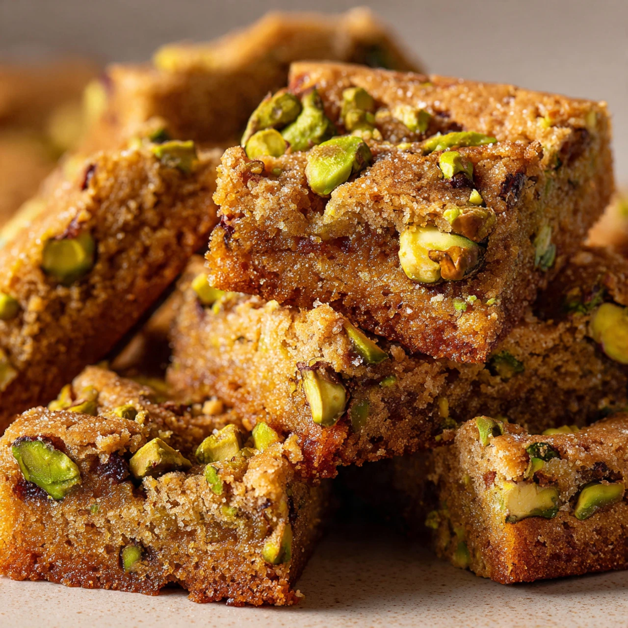 Brown Butter Pistachio Cookie Bars With Honey Brown Butter Pistachio Cookie Bars Honey