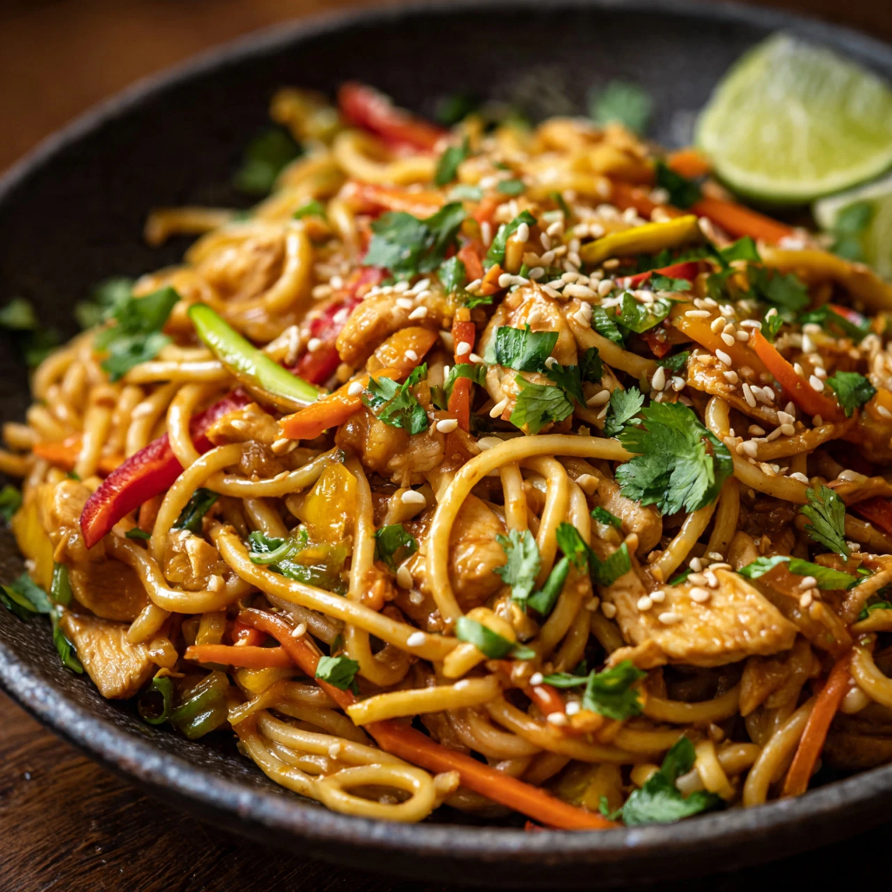California Pizza Kitchen's Thai Chicken Peanut Pasta California Pizza Kitchens Thai Chicken Peanut Pasta