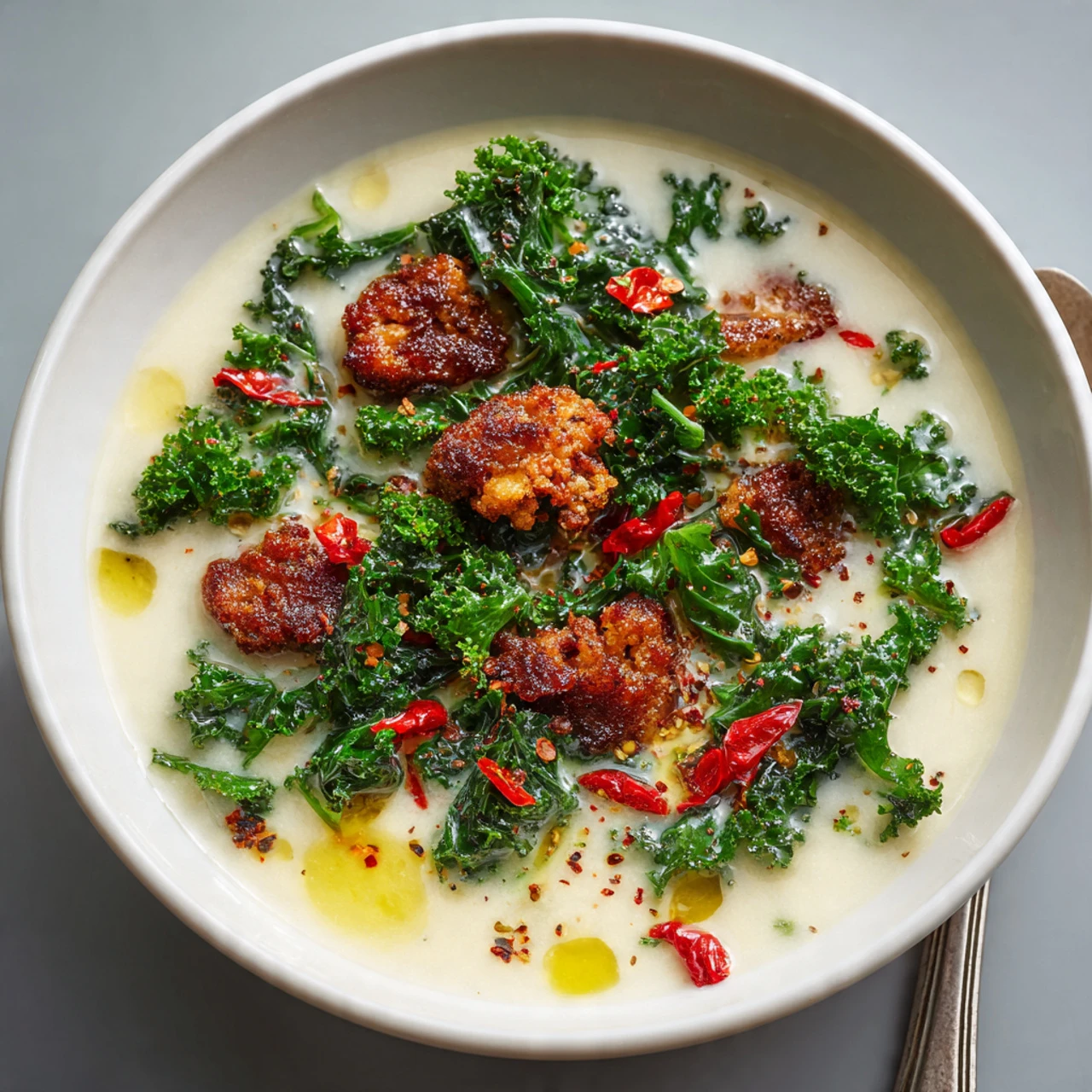 Cauliflower Sausage Kale Soup Cauliflower Sausage Kale Soup