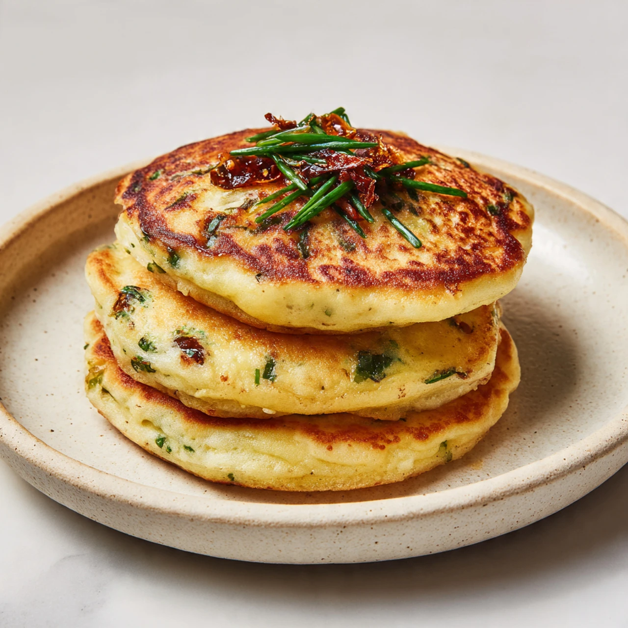 Cheese & Chive Pancakes (Scotch Pancakes/drop Scones) Cheese Chive Pancakes Scotch Pancakesdrop Scones
