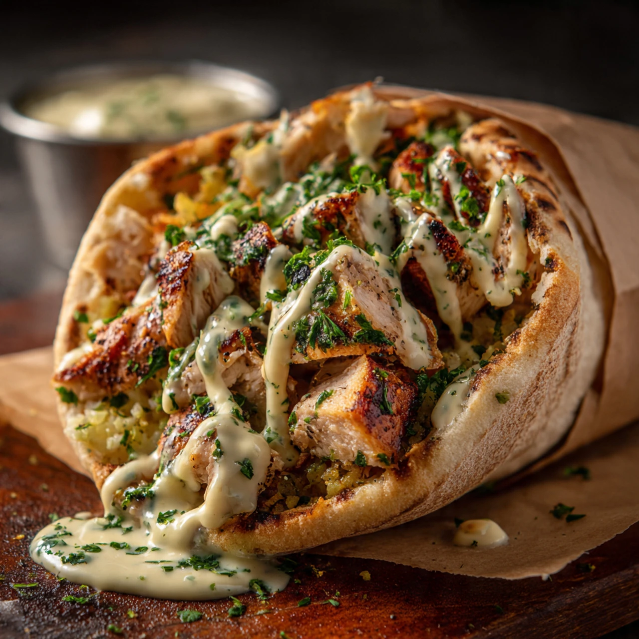 Chicken Shawarma With Garlic Sauce Recipe Chicken Shawarma Garlic Sauce Recipe