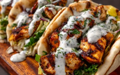 Chicken Shawarma with Garlic Sauce Recipe
