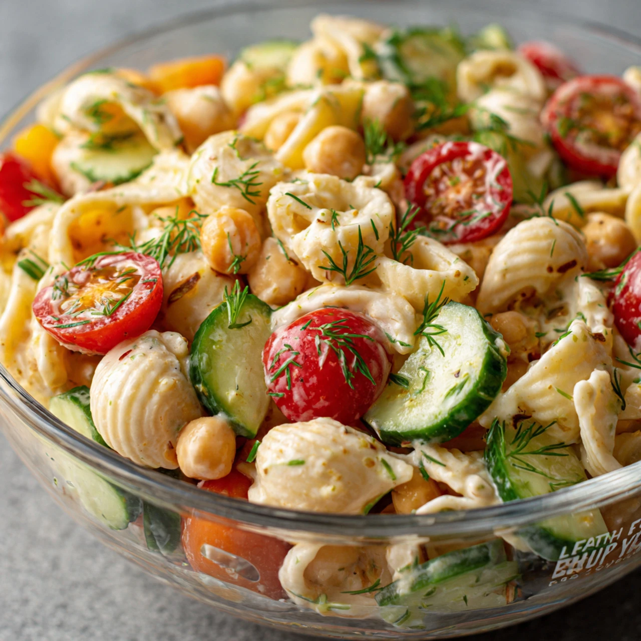 Chickpea Pasta Salad With Creamy Lemon Tahini Dressing Chickpea Pasta Salad Creamy Lemon Tahini Dressing