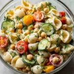 Chickpea Pasta Salad With Creamy Lemon Tahini Dressing Chickpea Pasta Salad Creamy Lemon Tahini Dressing