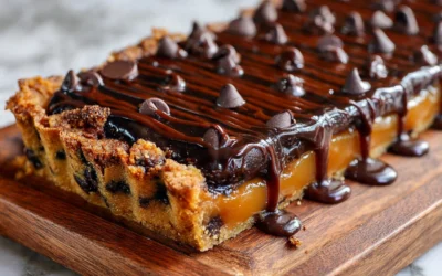 Chocolate Chip Salted Caramel Tart