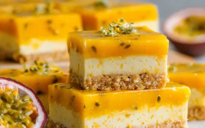 Creamy Mango Passionfruit Bars
