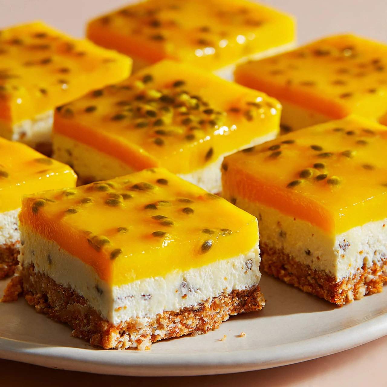 Creamy Mango Passionfruit Bars Creamy Mango Passionfruit Bars