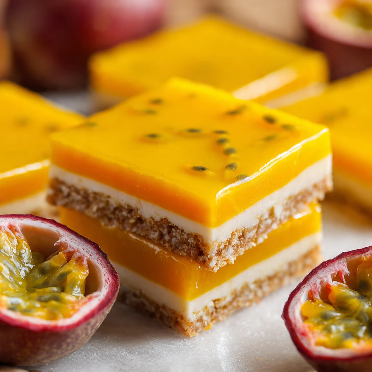 Creamy Mango Passionfruit Bars Creamy Mango Passionfruit Bars