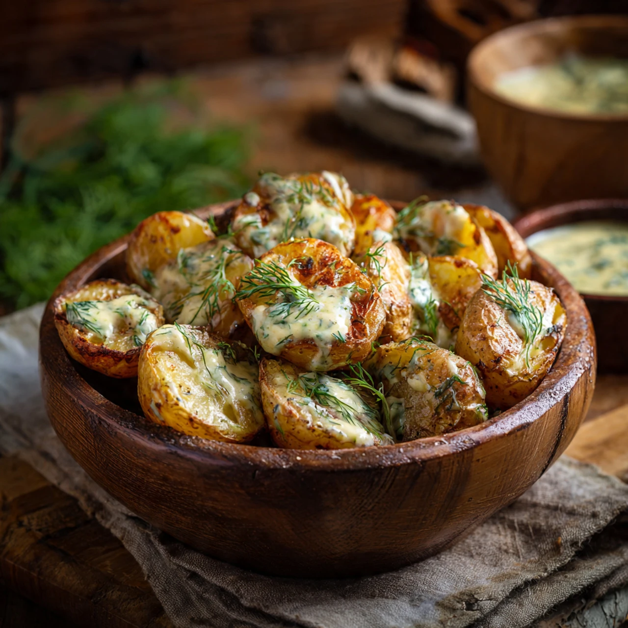 Creamy Mustard Roasted Potatoes Creamy Mustard Roasted Potatoes