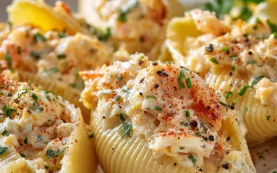 Creamy Seafood Stuffed Shells – Snack On Meat