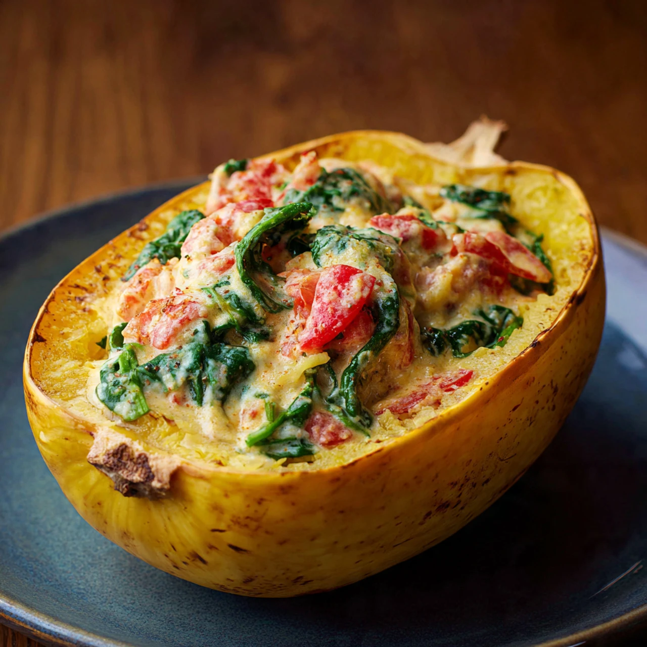 Creamy Tomato Spaghetti Squash Creamy Tomato Spaghetti Squash