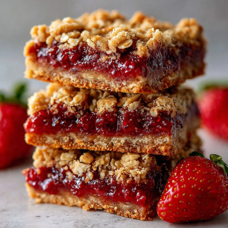 Jam Filled Oatmeal Bars