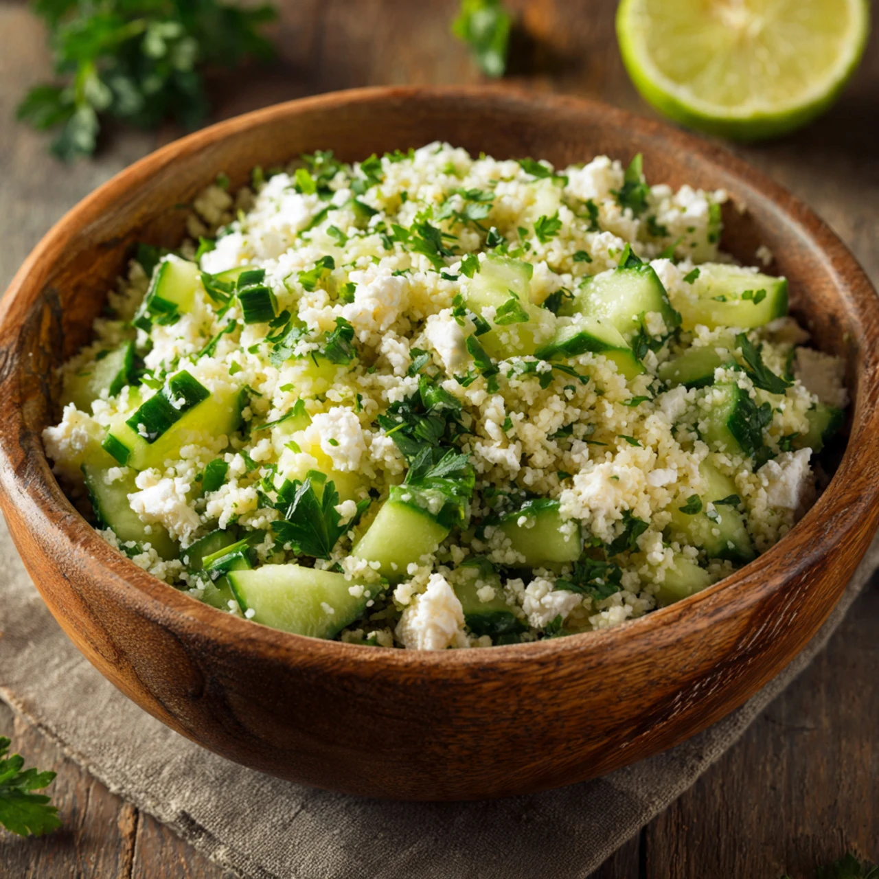 CUCUMBER LEMON FETA CHEESE COUSCOUS SALAD Cucumber Lemon Feta Cheese Couscous Salad