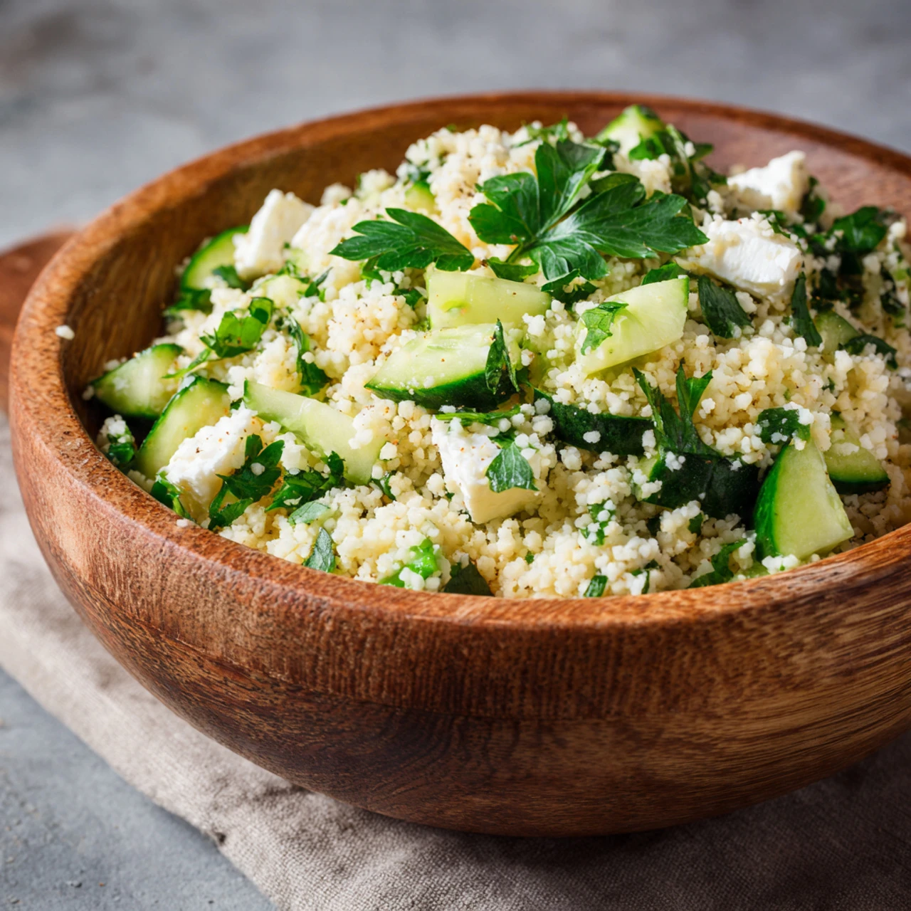 CUCUMBER LEMON FETA CHEESE COUSCOUS SALAD Cucumber Lemon Feta Cheese Couscous Salad