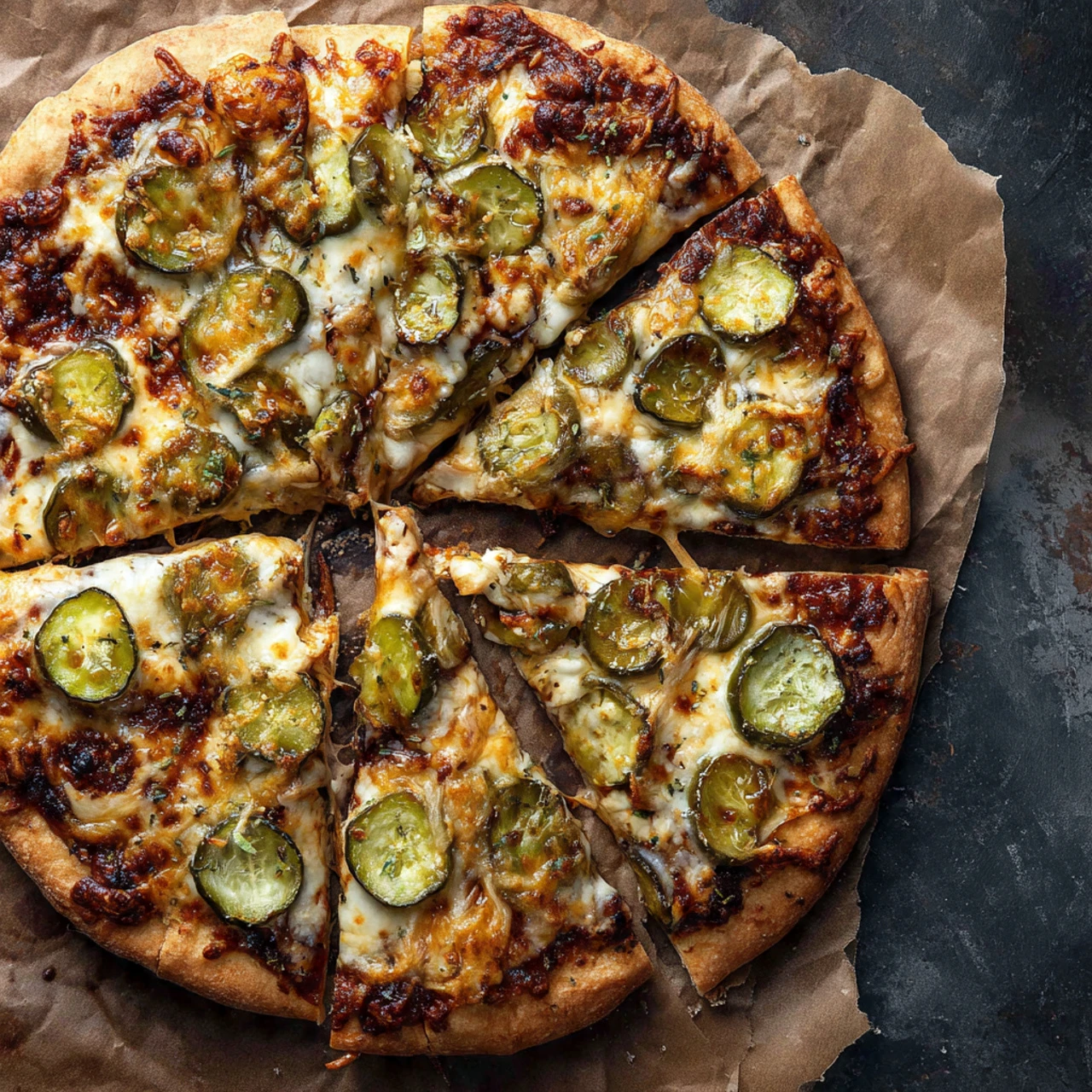 Dill Pickle And Garlic Pizza Dill Pickle Garlic Pizza