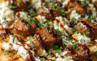 Easy Sausage Ricotta Honey Hot Pizza