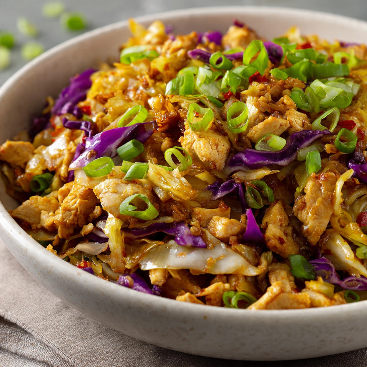 Egg Roll Bowls With Chicken And Cabbage Egg Roll Bowls Chicken Cabbage