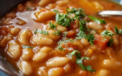 Fasolatha – White Bean And Tomato Soup