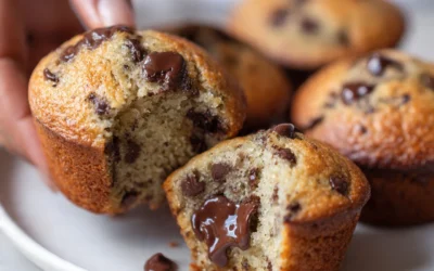 Flourless Peanut Butter Banana Muffins