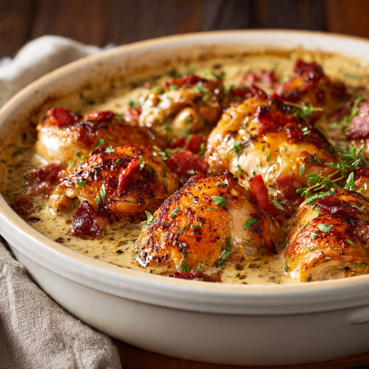 FRENCH CHICKEN CASSEROLE A LA NORMANDE French Chicken Casserole Normande