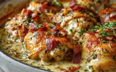 FRENCH CHICKEN CASSEROLE A LA NORMANDE