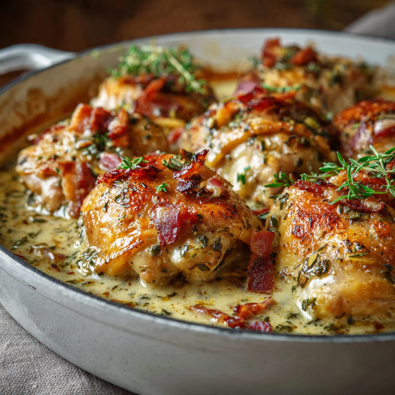 FRENCH CHICKEN CASSEROLE A LA NORMANDE
