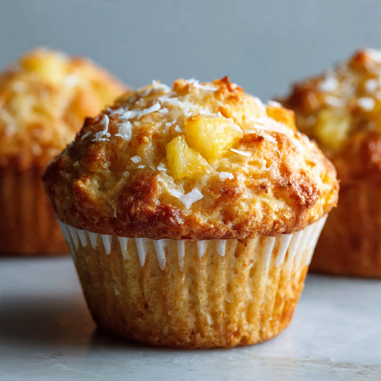 Healthy Coconut And Pineapple Cottage Cheese Muffins Healthy Coconut Pineapple Cottage Cheese Muffins