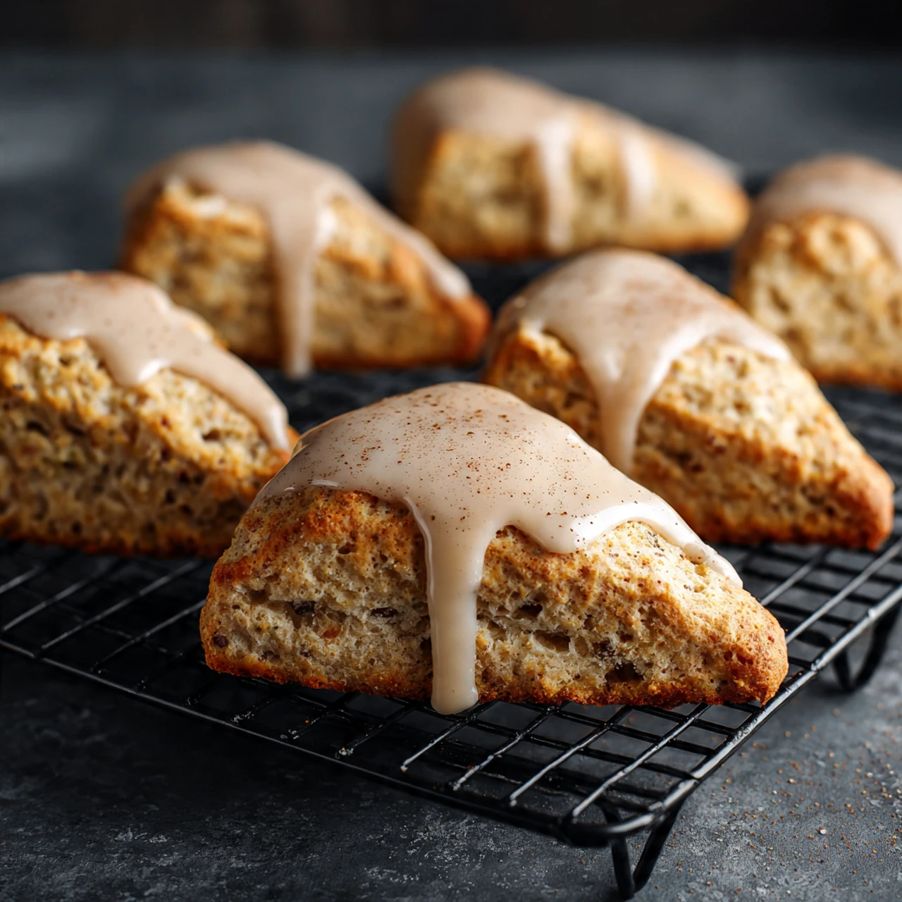 Homemade Chai Scones With Maple Chai Glaze Homemade Chai Scones Maple Glaze