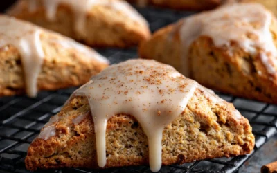 Homemade Chai Scones with Maple Chai Glaze