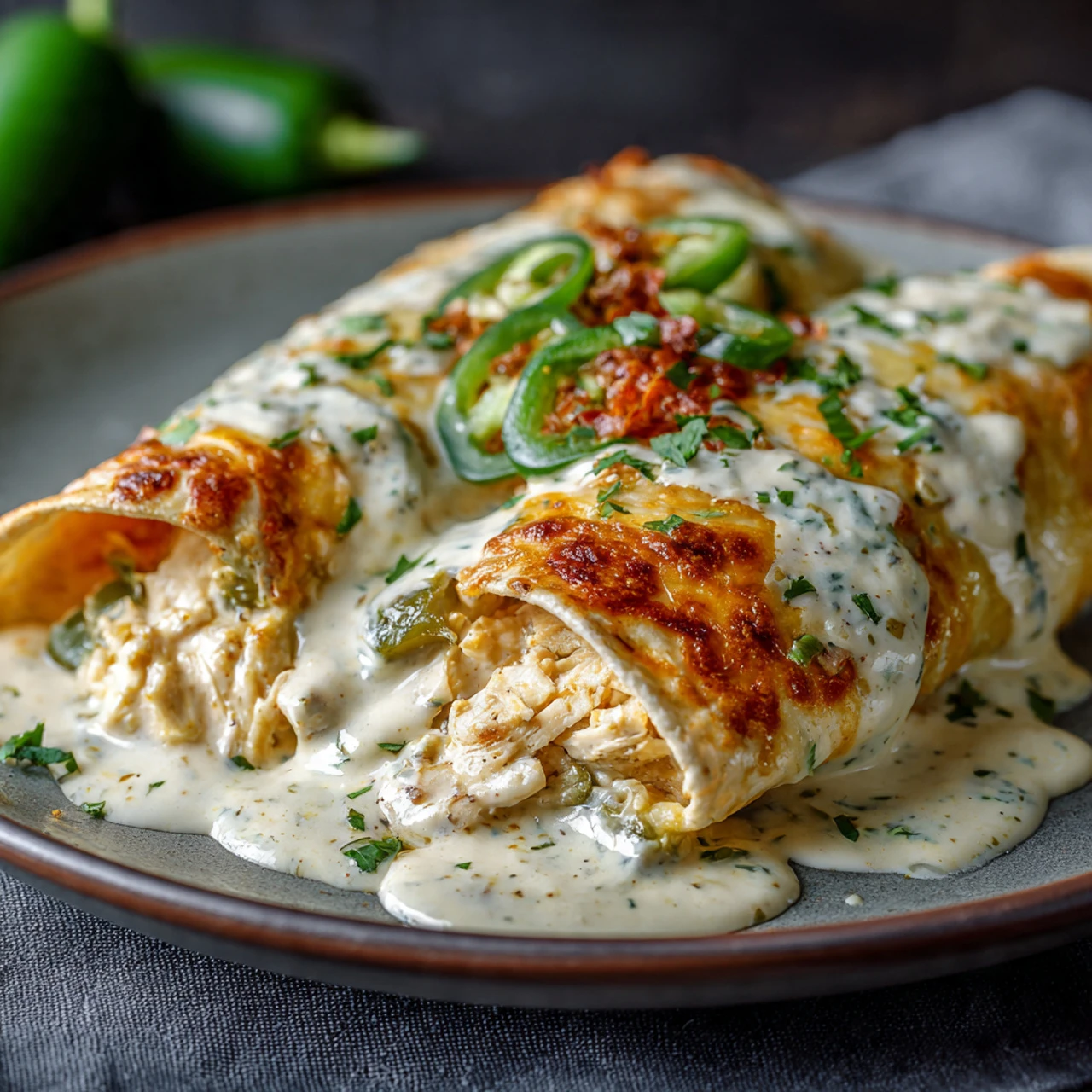 Jalapeño Popper Cheesy Chicken Enchiladas Jalapeo Popper Cheesy Chicken Enchiladas