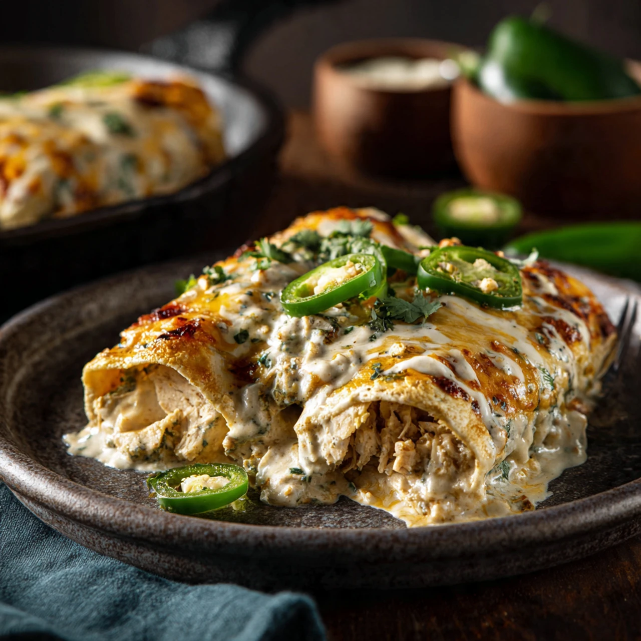 Jalapeño Popper Cheesy Chicken Enchiladas Jalapeo Popper Cheesy Chicken Enchiladas