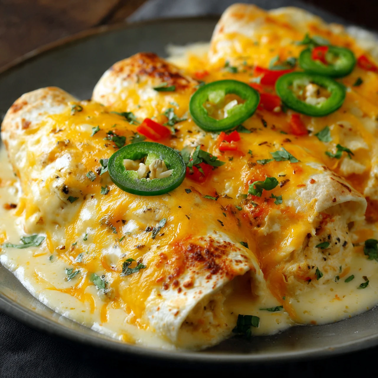Jalapeño Popper Cheesy Chicken Enchiladas Jalapeo Popper Cheesy Chicken Enchiladas