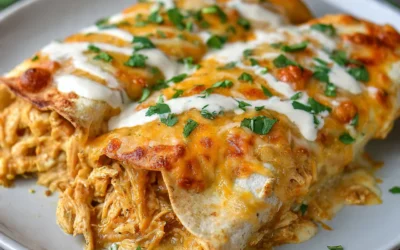 Jalapeño Popper Cheesy Chicken Enchiladas